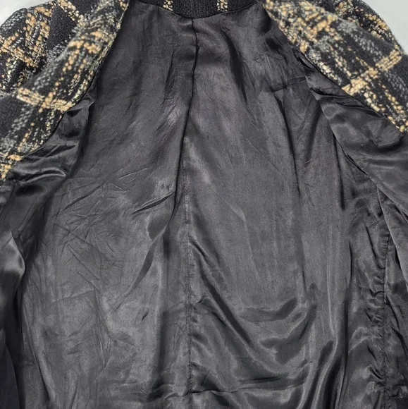 Vintage Plaid Double-Breasted Women's Coat - Picture 7 of 8